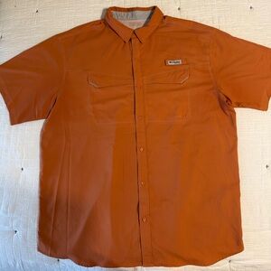 Columbia Men's Vibrant Orange Casual Shirt